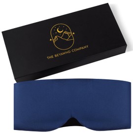 The Beyawnd Company Mulberry Silk Eye Masks for Sleep (Navy Blue)