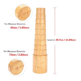 Bracelet Thorn, Round Wooden Round Bracelet Adjust Bangle Size Wire Winding Jewellery Making Tools - DIY Jewellery Tools - 11.69 Inches