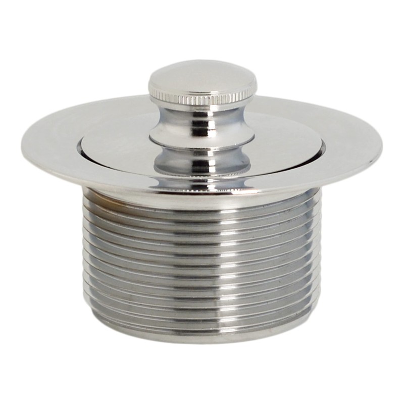 Westbrass Twist & Close Tub Trim Set with Two-Hole Overflow