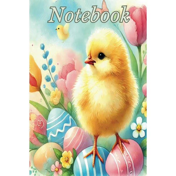 Easter Chick: Notebook, Journal For Adults, Students, Kids, Watercolor Composition
