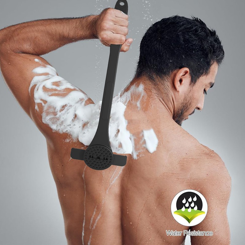 2 in 1 Back Hair Trimmer Scratcher Scrubber Adjustable Angle