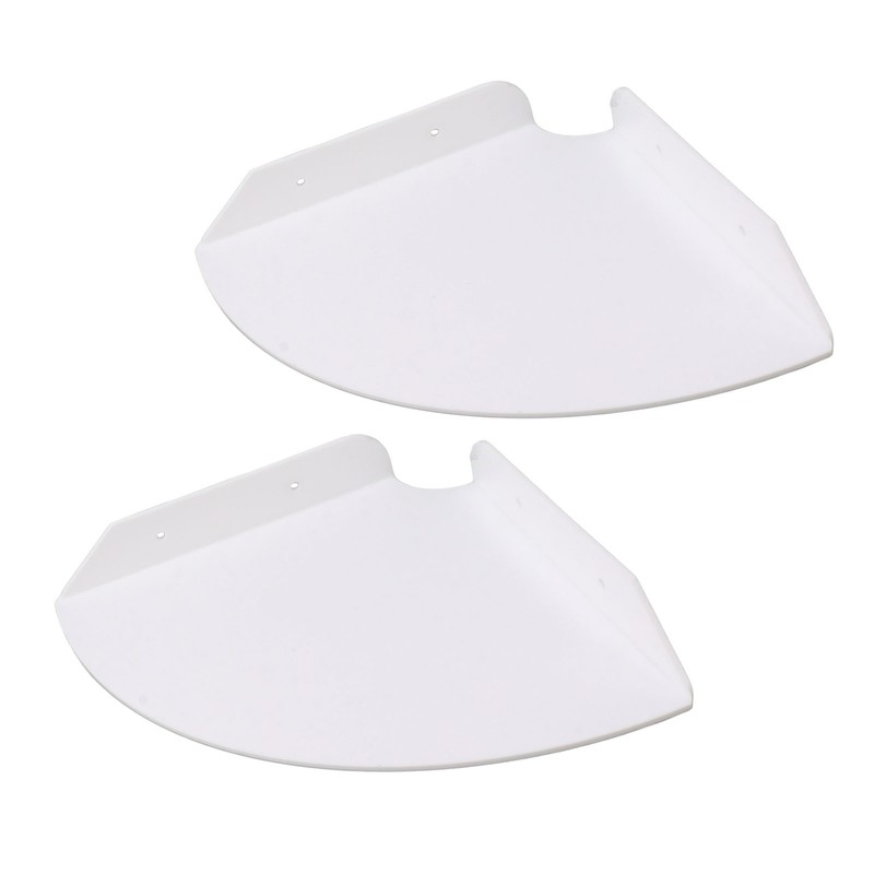 2pcs Wall Mount Floating Corner Shelves Quarter Round Hanging Corner