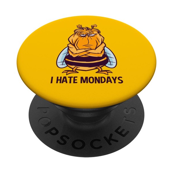 I Hate Mondays Funny Bee Beekeeping Beekeepers PopSockets Swappable PopGrip