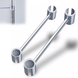 ASIEIT Door Hinge Adjustment Tool 2PCS, (0.55~0.75in & 0.9~0.98in) Multi-Size Hinge Adjustment Tool, Universal Stainless Steel Hinge Gap Adjustment Wrench for Residential & Commercial Use