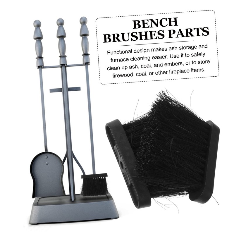 CHILDWEET 2pcs Fireplace Cleaning Brush Replacement Head Easy Install Dust