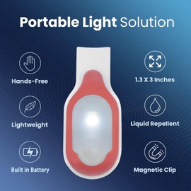 Light for Nurses Flashlight Clip on Flashlight for Night Safety Care Night Light Hands-Free Strong Magnetic Grab Clothes, Suitable for Walking Running Sports Outdoor Emergency Torches Super Bright