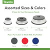 Tovolo Microwave Splatter Cover for Food, 3-Pack (Charcoal) - Collapsible