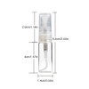 Enslz 35pcs Mini Portable Clear 3ml Glass Bottle Atomizer Refillable