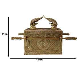 Ebros Ark Of The Covenant With Cherubim Angels Decorative Box 9.5"L (1:8 Scale)