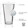 BenShot Pint Glass with Real Golf Ball - 16oz |