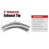 ELSHINE 4 Inch Diesel Exhaust Elbow Tip,Exhaust Pipe Elbow 4.00