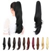 ponytail extension,22" claw clip hair extensions ponytail Long straight hair