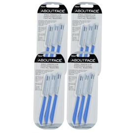 Pro-Premium Facial Razor 4 Pack (12 Ct)