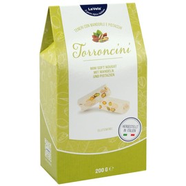 La Vela Torroncini with Almonds and Pistachios, Soft, 200 g, Gift Pack, White Nougat