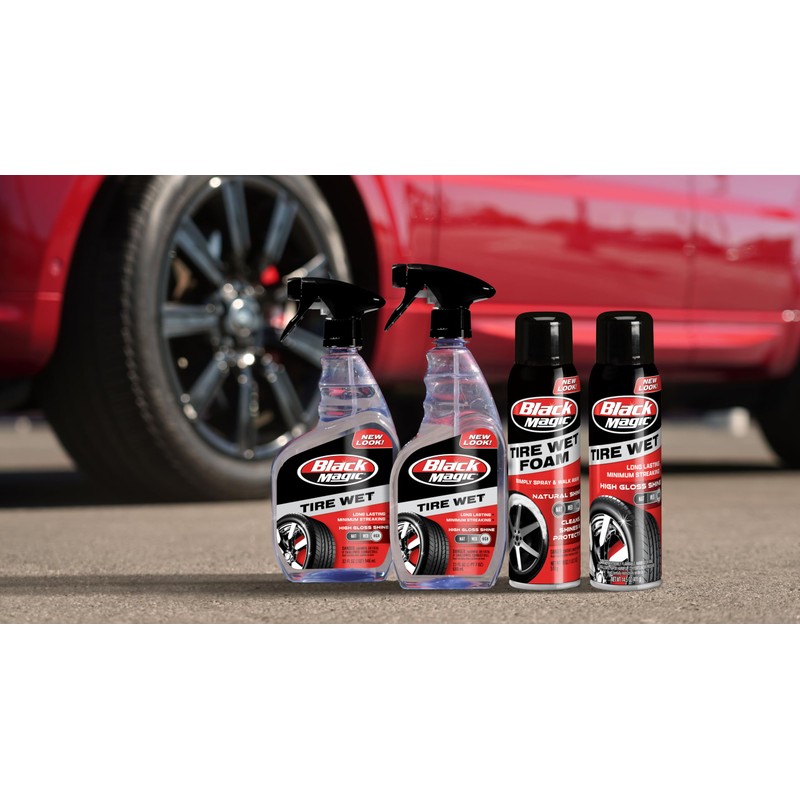 Black Magic BC23220 Tire Wet Spray, 14.5 Oz. - Weather
