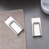 2Pcs Stainless Steel Toothbrush Holders Wall Mount 2 in 1