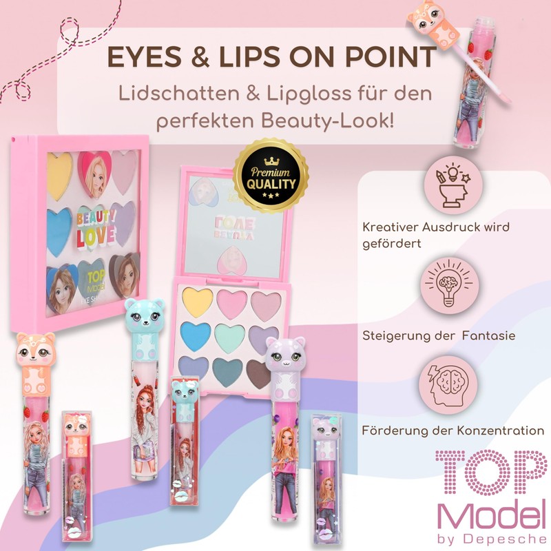 TOPModel Beauty and Me Eyeshadow Palette + TopModel Lip Gloss