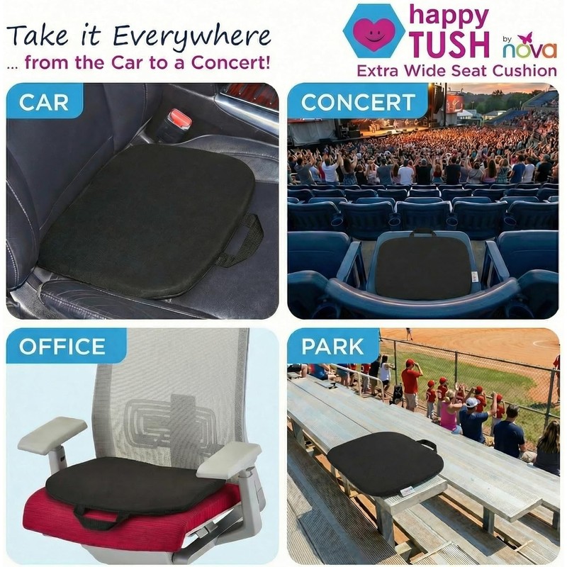 NOVA Extra Wide Cooling Gel Seat Cushion 17” x 18”