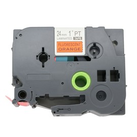 BROVACS 1 Pack Black on Fluo Orange Label Tape Compatible for Brother P-Touch TZ B51 TZe B51 24mm 1" OPA1325
