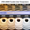 GOMING 24V CCT Tunable White COB LED Strip Lights 2700-6500K