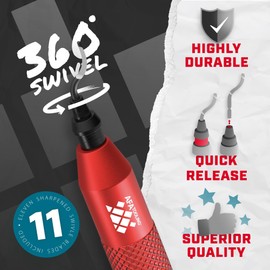 AFA Tooling - Deburring Tool with 15 Extra High Speed Steel Swivel Blades - Works on Metal, Resin, PVC Pipes, Copper, Plastic and 3D Printed Edges - Plumbing & 3D Printing Burr Removal Reamer Tool
