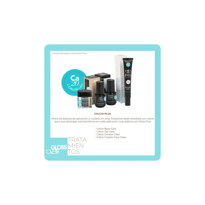 Gel Care Con Calcio Recubrimiento Uñas Naturales Gloss Over