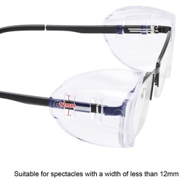 YunTuo 2/4/6/10 Pairs Glasses Side Shields for Eye Glasses,Safety Glasses with Side for Eye Protection-Fits Small to Medium Eyeglasses (2)