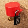 TEMEILI Outdoor Faucet Lock, Rugged and Durable Steel Construction, Quick