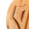 Couch Tray Burlywood Bamboo Folding Sofa Arm Clip Table for
