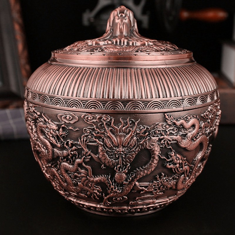 Tea Canister Metal Loose Tea Storage Container Airtight Tea Bag