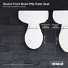 KOHLER K-4639-47 Cachet Round, Grip-Tight Bumpers, Quiet-Close, Quick-Attach Hardware, No