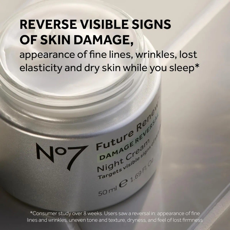 No7 Future Renew Damage Reversal Night Cream - Hidratante Fa