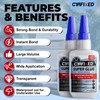 Wood Super Glue 113.6 Gram 4oz, Clear Instant Medium Cyanoacrylate