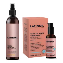 Kit Thermo Protector + Aceite De Chía Latinoil Anti Frizz