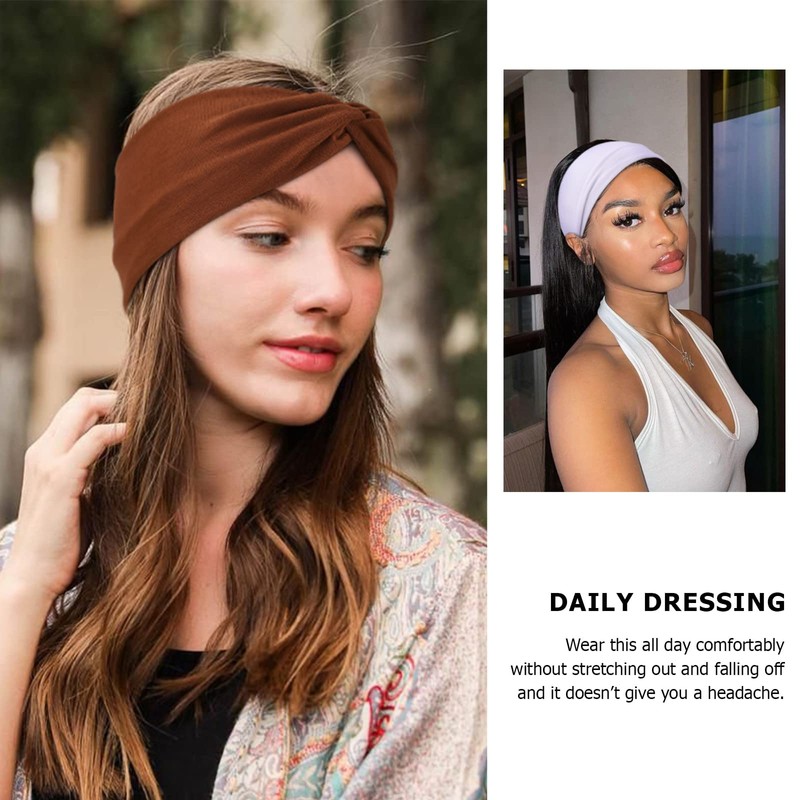 DRESHOW 8 Pack Women Headbands Headwraps Hair Bands Bows Hair