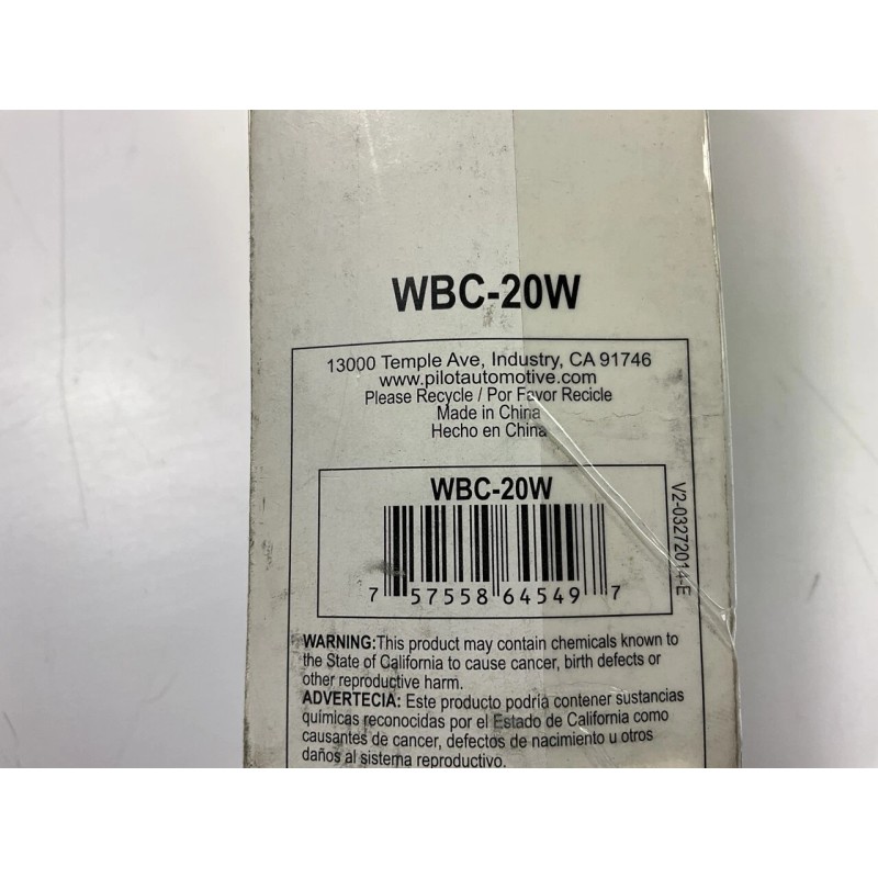 Pilot WBC-20W White Windshield Wiper Blade 20"