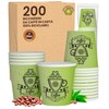 CuzcoGreenCUP 200 Paper Coffee Cups 65ml Eco Friendly Biodegradable Disposable