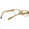 Fujita Optics IL-001BR -6.0 Prescription Elastic Resin Frame, Clear, Brown