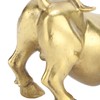 Wall Street Copper Bull Brass Animal Statue Artwork Desktop Decoration