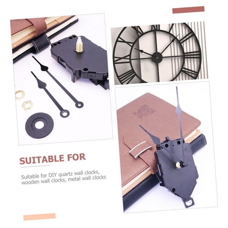 Gadpiparty 2 Sets DIY Clock Kit with Metal Clock Hands