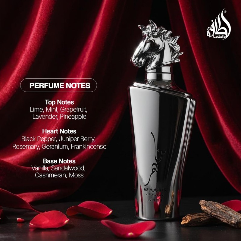 Lattafa Maahir Legacy - Aromatic Spicy, Citrus, Amber Wood -