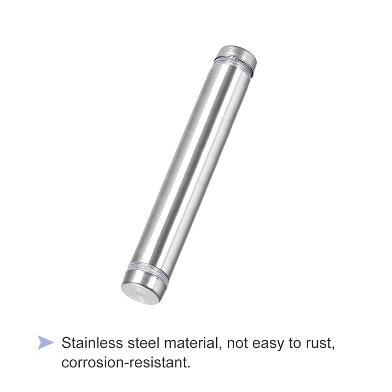 sourcing map 1/2 Dia x 2-7/8"(12x74mm) Double Head Standoff Screws