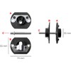 4 Pcs Black 70mm Sofa Connectors with Metal Connectors Hook