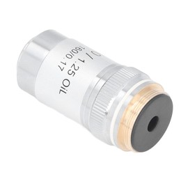 100X Achromatic Microscope Objective Lens High Magnification 20.2mm Interface Thread for Compound Magnifier Supplies