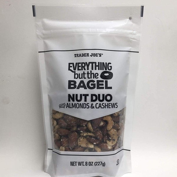 Trader Joe's Everything But The Bagel Nut Duo With Almonds & Cashews, 3 Pack