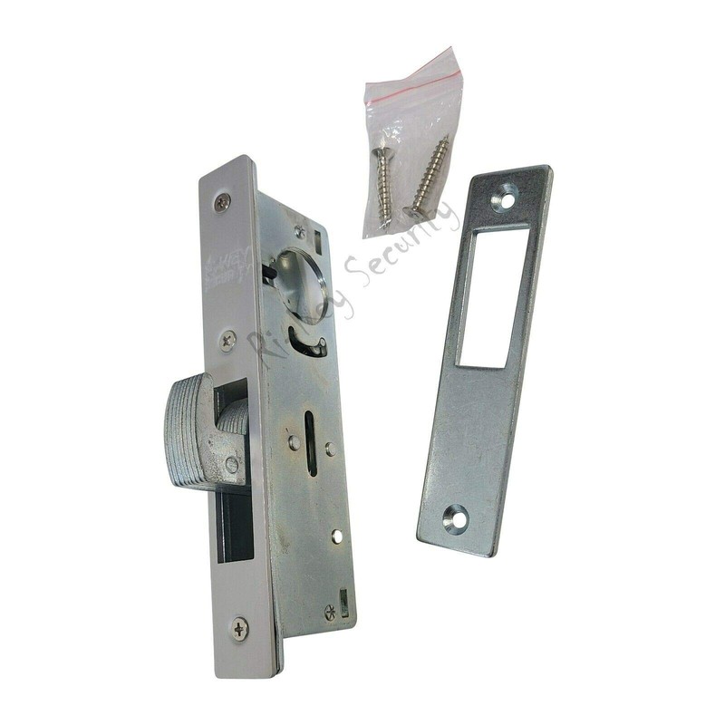 Storefront Door Mortise Lock Hook Deadbolt with 2 Cylinders Adams