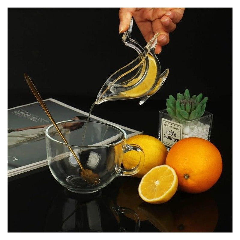Lemon Squeezer Hand Press Portable Manual Lemon Clip Juicer Plastic