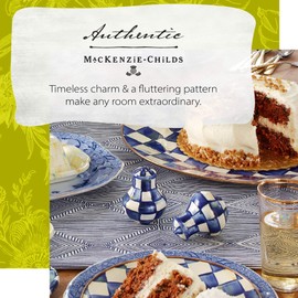 MacKenzie-Childs Royal Check Salt and Pepper Shakers, Enamel Shaker Set