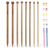 8 Pcs Wooden Knitting Needles, Knitting Needles Set, Huge Knitting
