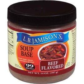L.B. Jamison's Beef Flavored Soup Base, 3-Pack 14 oz. Jars